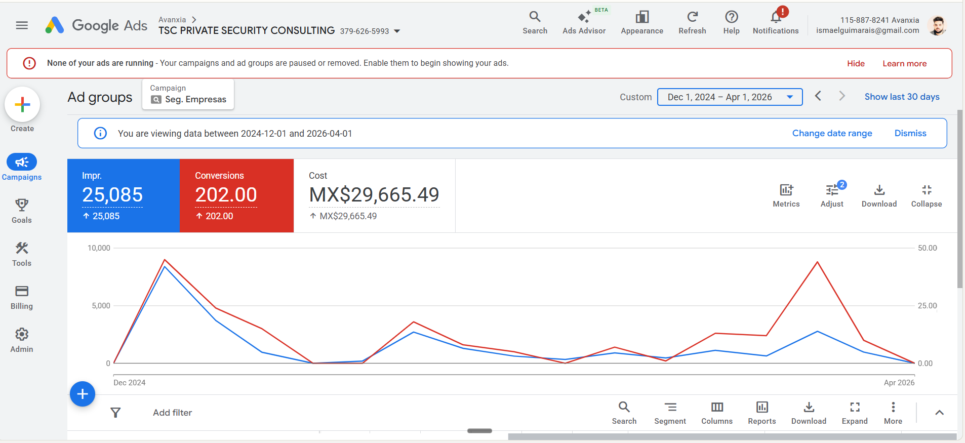Google Ads B2B — TSC Seguridad Privada